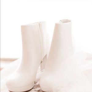 White booties